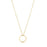 eGirl 14" Necklace Gold - Halo Charm Necklace eNewton 