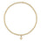 eGirl Classic Gold 2mm Bead Bracelet -Signature Cross Small Gold Charm Bracelet eNewton 
