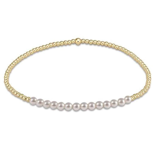 eGirl Gold Bliss 2mm Bead Bracelets - Gemstones Bracelet eNewton Pearl 
