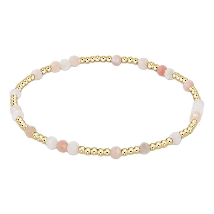 Egirl Hope Unwritten Gold + Gemstones Bracelets Bracelet eNewton Pink Opal 