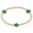 eGirl Signature Cross 3mm Bracelet Bracelet eNewton Emerald 