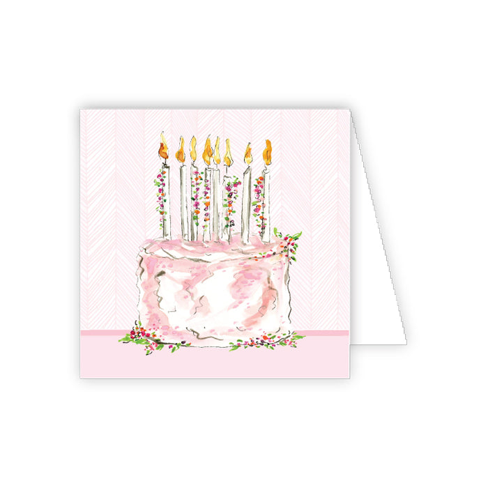 Enclosure Cards Gift Cards Rosanne Beck Birthday Cake with Candles 