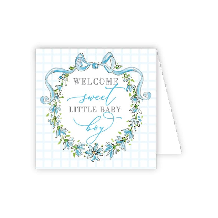 Enclosure Cards Gift Cards Rosanne Beck Sweet Little Boy Wreath 