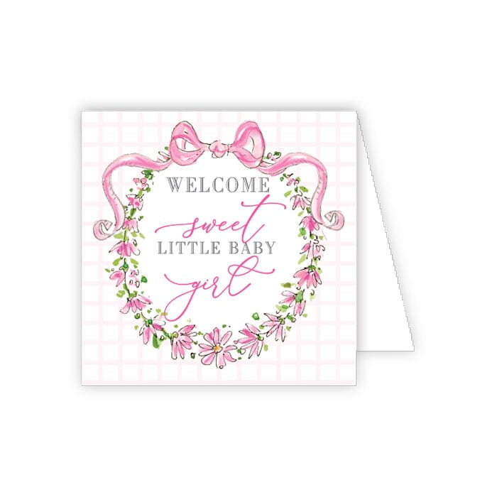 Enclosure Cards Gift Cards Rosanne Beck Sweet Little Girl Wreath 