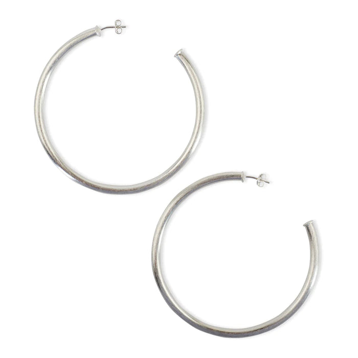 Everybody's Favorite Hoop - Silver Earrings Sheila Fajl Large 