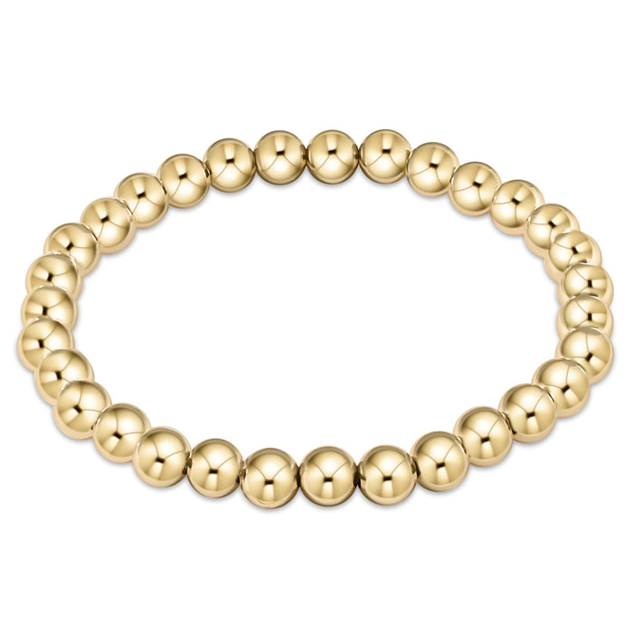 Extends - Classic Gold Bead Bracelet Bracelet eNewton 6mm 