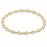 Extends Classic Sincerity Pattern 4mm Bead Bracelet - Gold Bracelet eNewton 