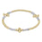 Extends Signature Cross Gold Bliss Pattern 2.5mm Bead Bracelet - Gemstones + Pearl Bracelet eNewton Aquamarine 