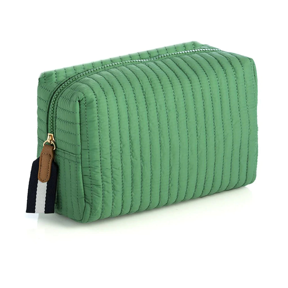 Ezra Large Cosmetic Pouch - Green Tote Shiraleah 
