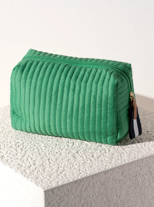 Ezra Large Cosmetic Pouch - Green Tote Shiraleah 