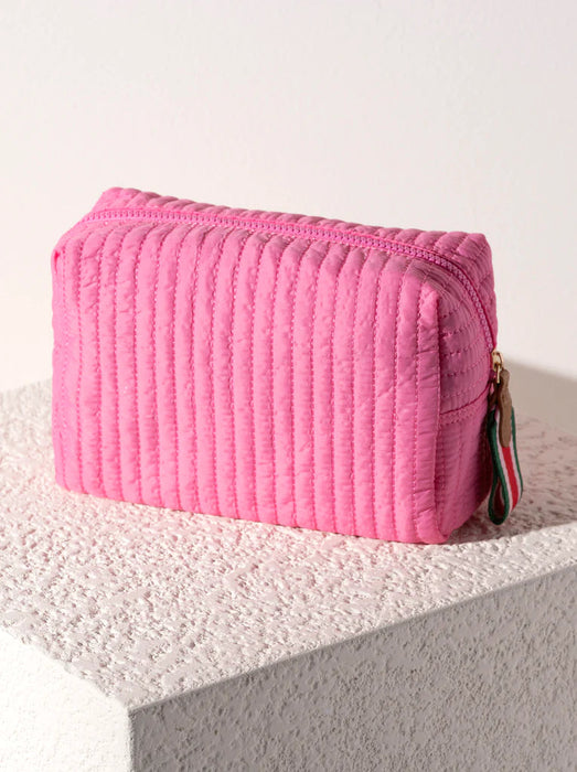 Ezra Large Cosmetic Pouch - Pink Tote Shiraleah 