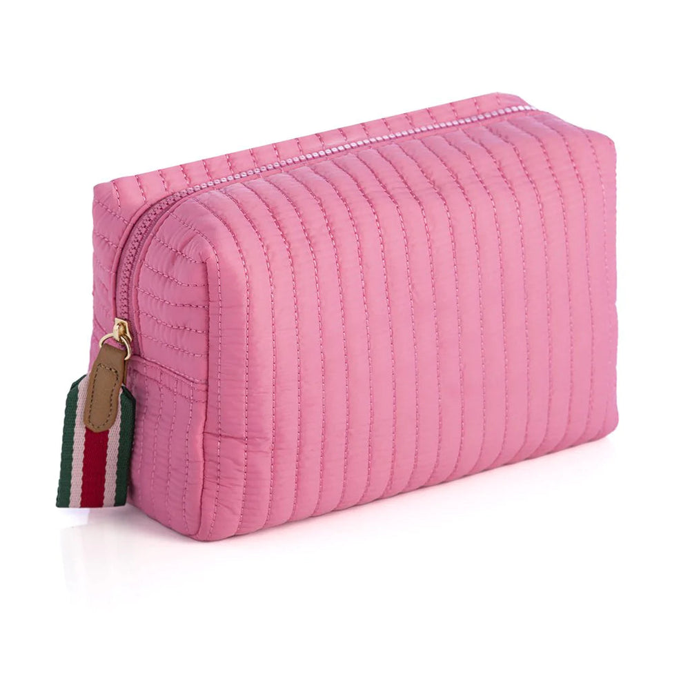 Ezra Large Cosmetic Pouch - Pink Tote Shiraleah 