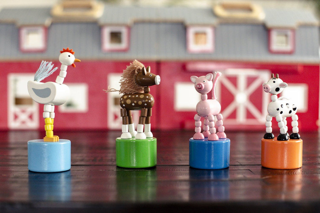 Farm Push Puppet Mini Toys Jack Rabbit 