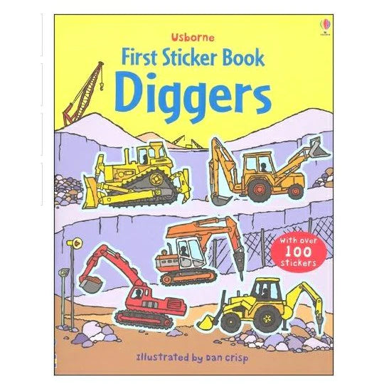 First Sticker Book - Diggers Book Usborne 