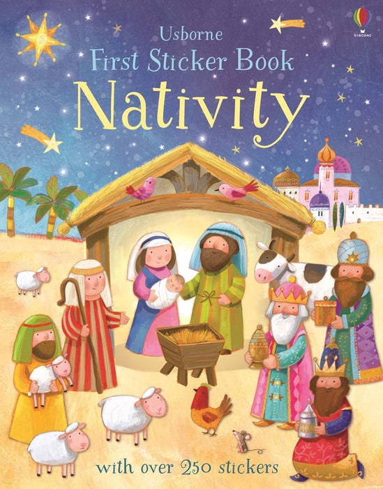 First Sticker Book - Nativity Book Usborne 