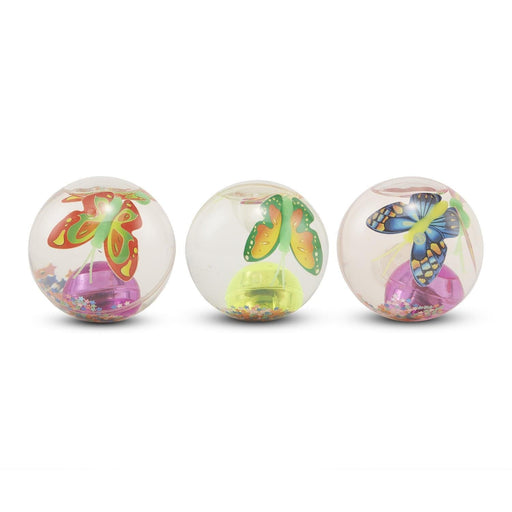 Flashing Butterflies LED Bouncing Ball Activity Toys Two's Company 