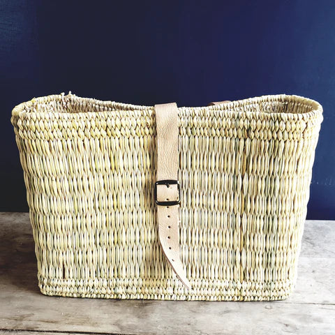 Flat Weave Bike Basket Basket Medina Mercantile 