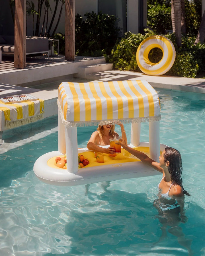 Floating Cabana Bar - Yellow Inflatable Fun Boy 