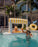 Floating Cabana Bar - Yellow Inflatable Fun Boy 
