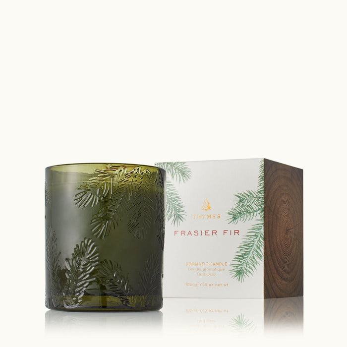 Frasier Fir Green Glass Candle Candle Thymes 