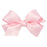 French Satin Hair Bow - Mini Hair Bows WeeOnes Light Pink 