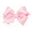 French Satin Hair Bow - Small Hair Bows WeeOnes Light Pink 
