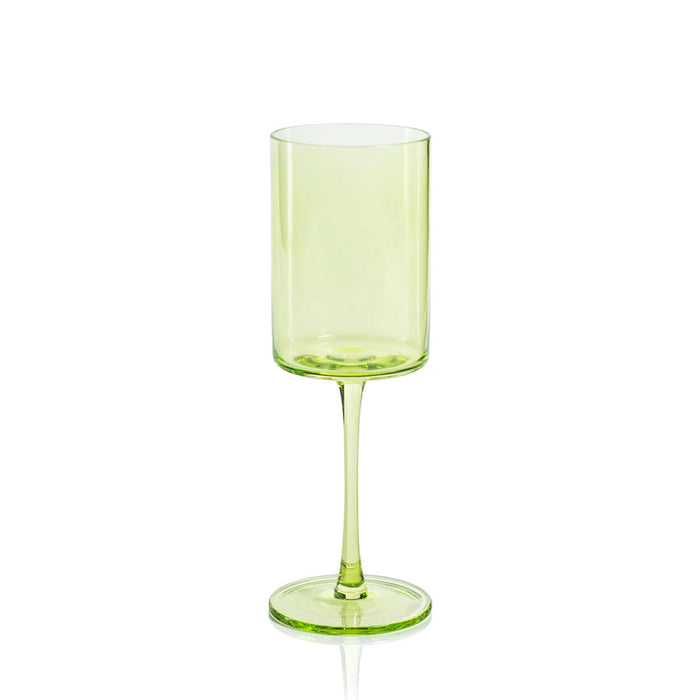 Fruttuoso Wine Glass - Green Wine Glasses Zodax 