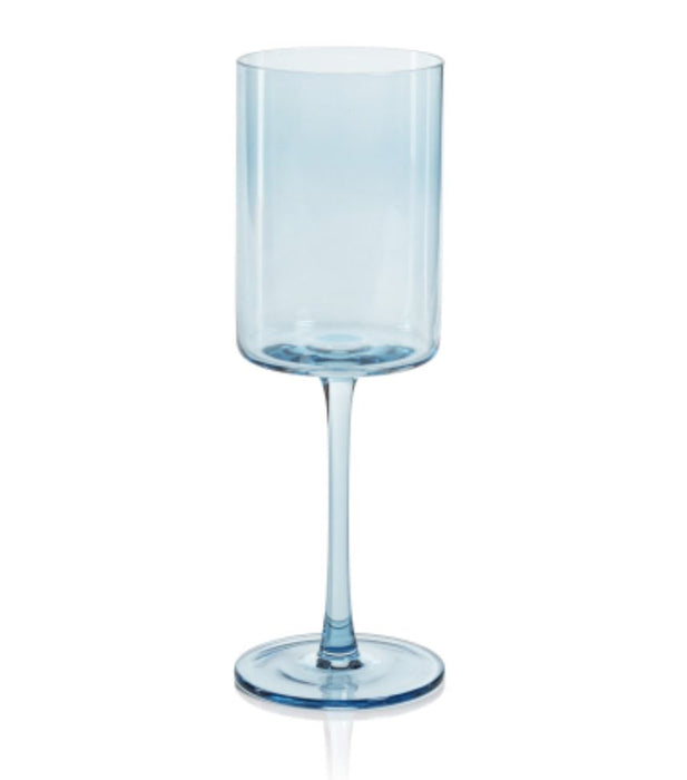 Fruttuoso Wine Glass - Light Blue Wine Glasses Vietri 