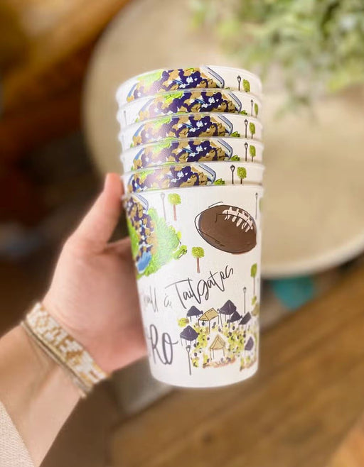 Gameday Party Cups - Georgia Southern Drinkware Happy by Rachel 