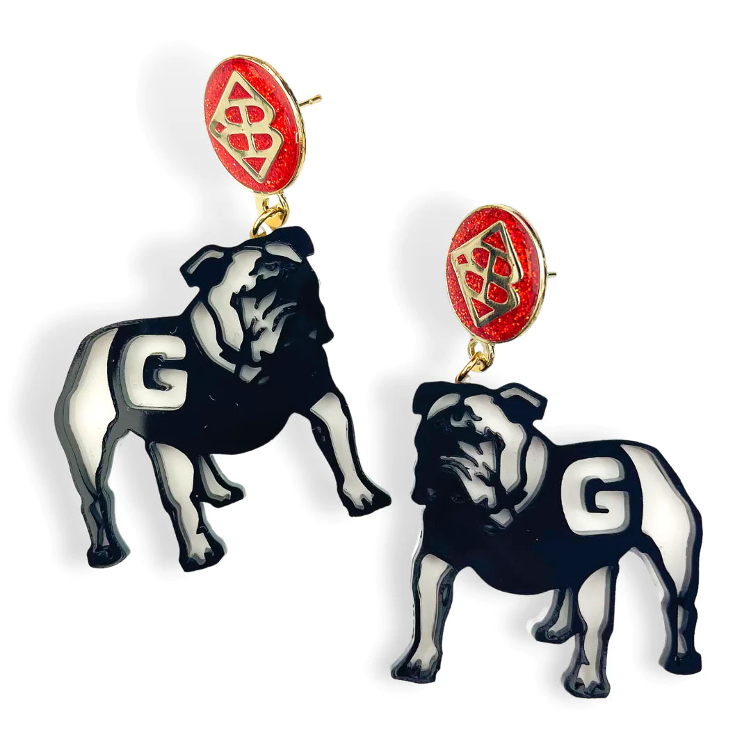 Georgia Bulldog Body Earrings Earrings Brianna Cannon 