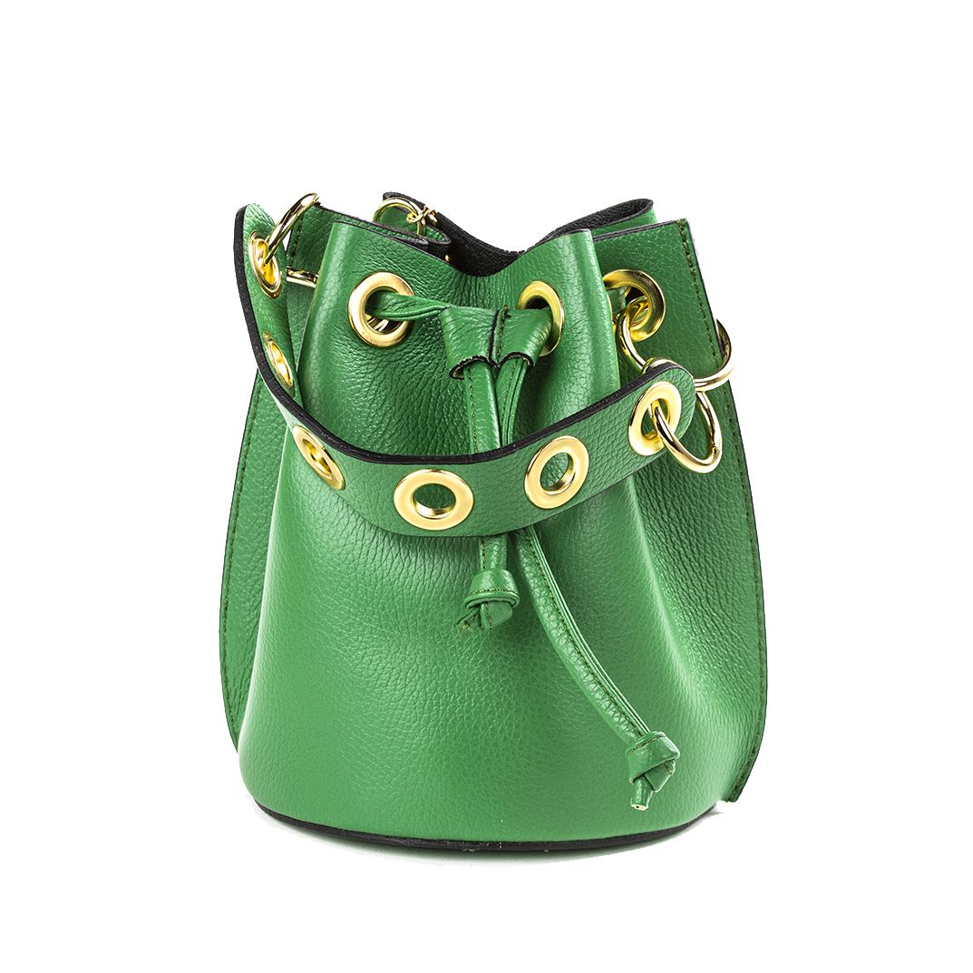 German Fuentes Bucket Leather Bag Purse Germán Fuentes Green 