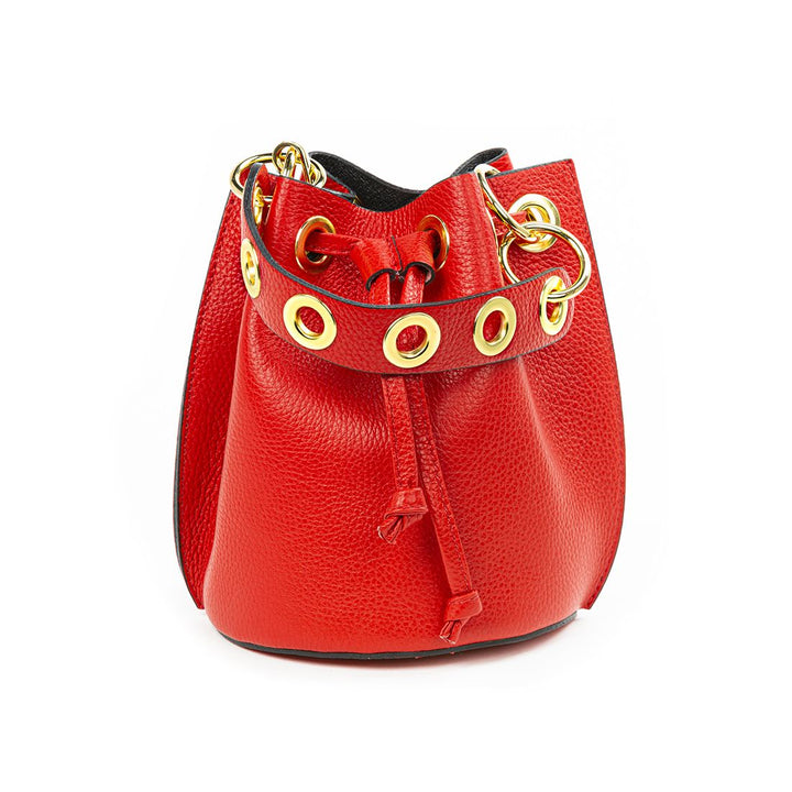 German Fuentes Bucket Leather Bag Purse Germán Fuentes Red 