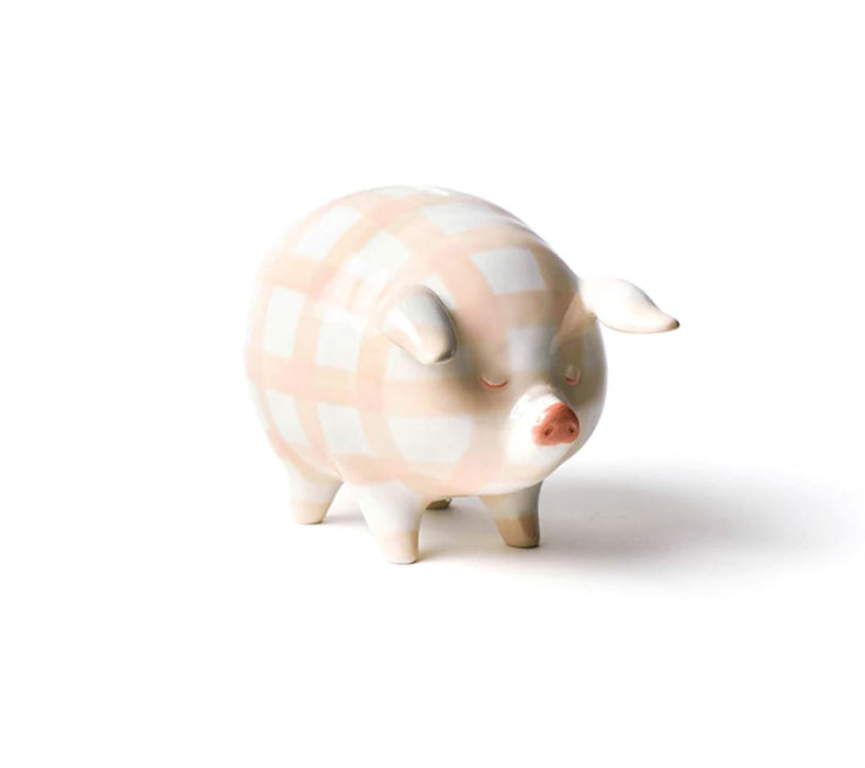 Gingham Piggy Bank - Pink Piggy Banks & Money Jars Coton Colors 