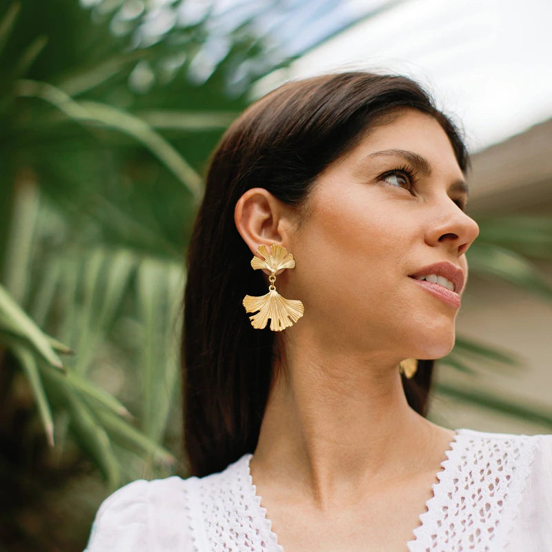 Ginkgo Earrings Earrings Susan Shaw 