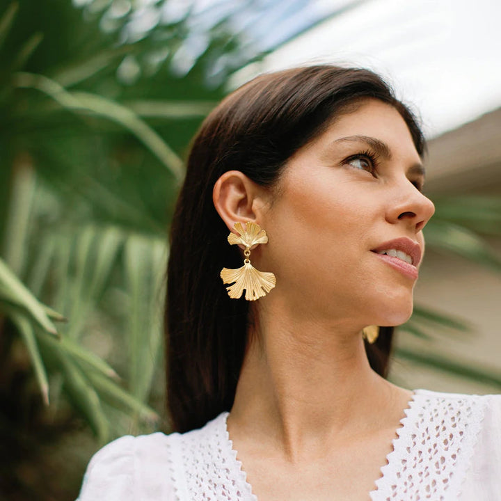 Ginkgo Earrings Earrings Susan Shaw 