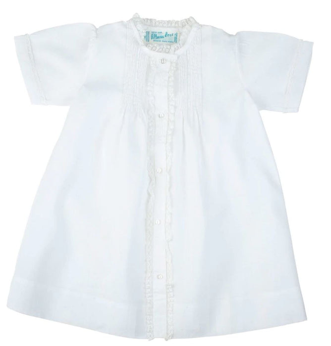 Girls Lace Folded Daygown Baby Gown Feltman Brothers White 