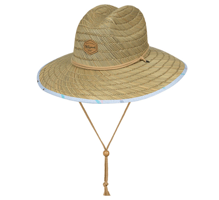 Girl's Surf Straw Hat - Taylor sun hat Tank Stream Design 