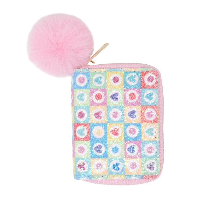 Glitter Hearts Wallet Bags and Totes Tiny Treats and Zomi Gems 