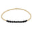 Gold Bliss 2mm Gemstone Bead Bracelet Bracelet eNewton Faceted Onyx 