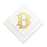 Gold Cocktail Napkins- Single Initial Paper Napkins Print Appeal B 
