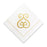 Gold Cocktail Napkins- Single Initial Paper Napkins Print Appeal S 