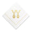 Gold Cocktail Napkins- Single Initial Paper Napkins Print Appeal Y 