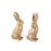 Gold Leaf Rabbits Easter Decorations RAZ 