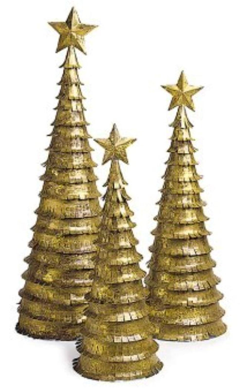 Gold Leaf Tree Christmas Decor Trade Cie Small 