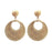 Gold Metallic Wrapped Bali Drop Earrings Earrings St. Armands Designs 