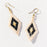 Gold Small Diamond Luxe Earring Earrings Ink and Alloy Black 