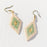 Gold Small Diamond Luxe Earring Earrings Ink and Alloy Mint 