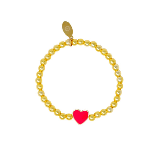 Gold Starts & Hearts Bracelets Bracelet Tiny Treats and Zomi Gems Single Heart 
