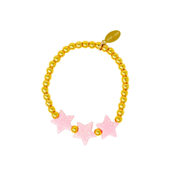 Gold Starts & Hearts Bracelets Bracelet Tiny Treats and Zomi Gems Triple Star 
