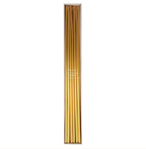 Gold Tall Tapered Candles Activity Toy Meri Meri 